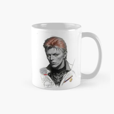 David Bowie In Sketch Mug Official David Bowie Merch