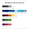 tank top color chart - David Bowie Shop