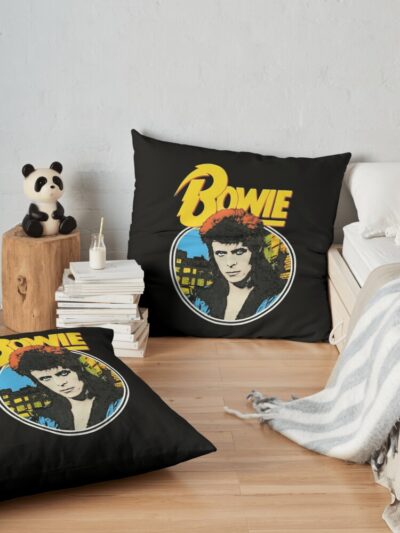 Muert Skeleton Head Throw Pillow Official David Bowie Merch