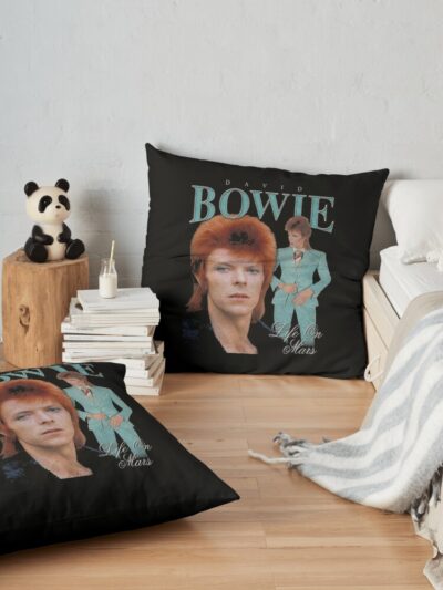 The Simple Bowie_Bowie My Heart Throw Pillow Official David Bowie Merch