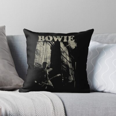 Stack Throw Pillow Official David Bowie Merch