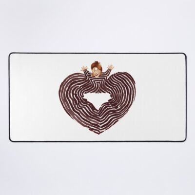 I Love Bowie Heart Illustration Fanart Mouse Pad Official David Bowie Merch