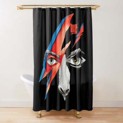 Grouping For David Bowie Lazarus, Lazarus David Bowie Camping Shower Curtain Official David Bowie Merch