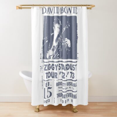 Radio Shower Curtain Official David Bowie Merch